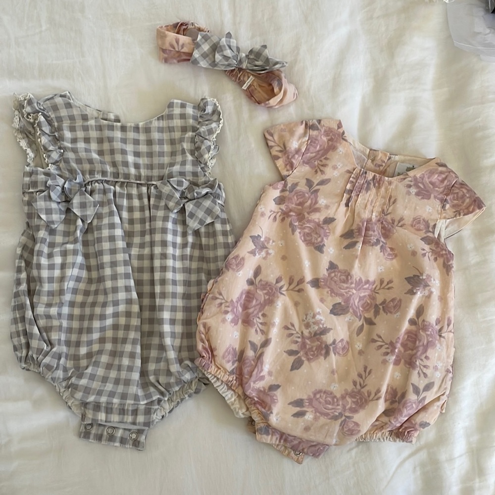 Pair of bodysuits